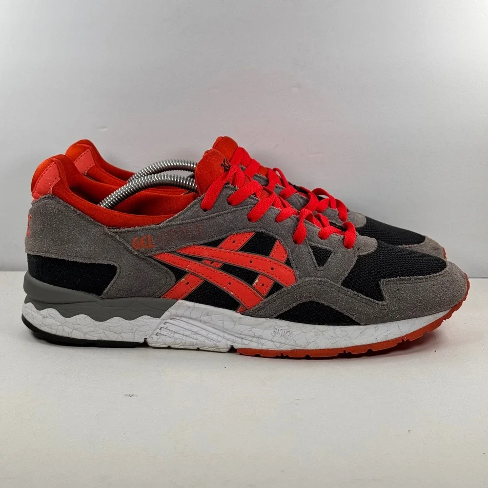 Asics Gel Lyte V Men's size 12 High Voltage Orange Suede Mesh Sneakers H515L